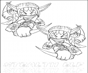 Coloriage dessin skylanders 89