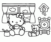 Coloriage dessin hello kitty 86