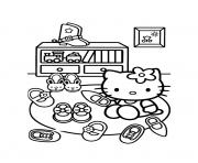 Coloriage dessin hello kitty 126