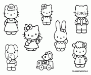 Coloriage dessin hello kitty 136