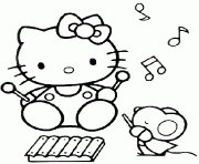 Coloriage dessin hello kitty 44