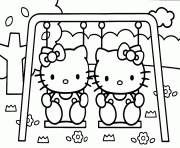 Coloriage dessin hello kitty 9