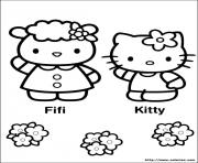 Coloriage dessin hello kitty 133