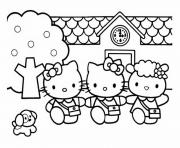 Coloriage dessin hello kitty 14