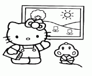 Coloriage dessin hello kitty 300