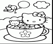 Coloriage dessin hello kitty 2