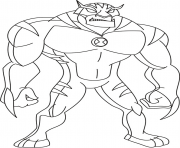 Coloriage dessin ben 10 20