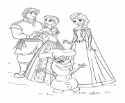 Coloriage reine des neiges coloriage 45