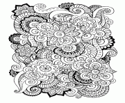 Coloriage difficile adulte superbes mandalas melange fleurs