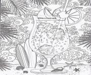 Coloriage difficle ver de jus citron adulte