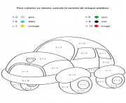 Coloriage magique addition 23