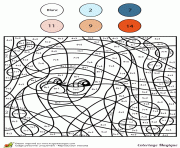 Coloriage magique addition 100