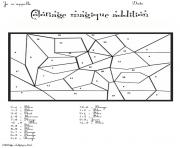 Coloriage magique addition 128