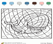 Coloriage magique soustraction 2