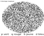 Coloriage magique 18