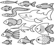 Coloriage poisson davril 46