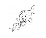 Coloriage poisson de mer