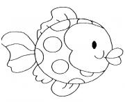 Coloriage poisson lune