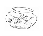 Coloriage poisson aquarium