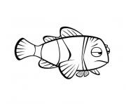 Coloriage poisson nemo