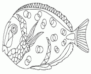 Coloriage poisson d avril a rond et triangle