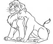 Coloriage le roi lion 2