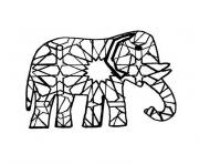 Coloriage elmer l elephant bariole