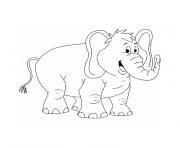 Coloriage elephant