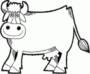 Coloriage une jolie vache