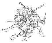 Coloriage tortue ninja 2