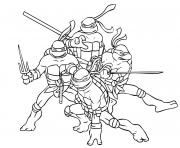 Coloriage tortue ninja 6