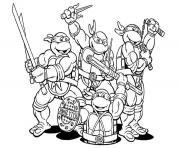 Coloriage tortue ninja 63