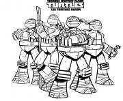 Coloriage tortue ninja 22