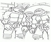 Coloriage tortue ninja 86