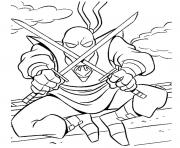 Coloriage tortue ninja ennemi