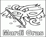 Coloriage carnaval coloriage de Mardi Gras