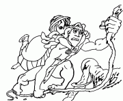 Coloriage tarzan 123