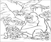 Coloriage tarzan 133