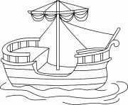 Coloriage bateau