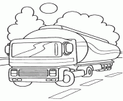 Coloriage camion citerne 2