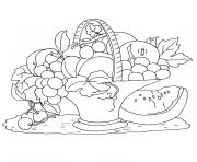 Coloriage fruits de l automne