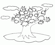 Coloriage arbre 67