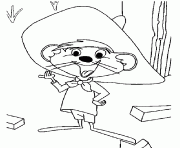 Coloriage La souris Speedy Gonzales