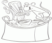 Coloriage souris casserole recette