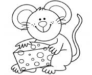 Coloriage souris