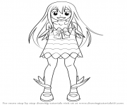 Coloriage how to draw Wendy Marvell from Fairy Tail step 0