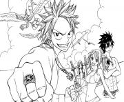 Coloriage manga fairy tail 17663