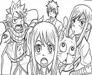 Coloriage fairy tail manga 12