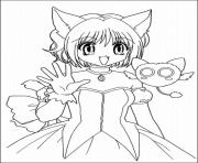 Coloriage fille manga 60