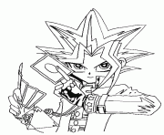 Coloriage manga Yu-Gi-Oh par Kazuki Takahashi